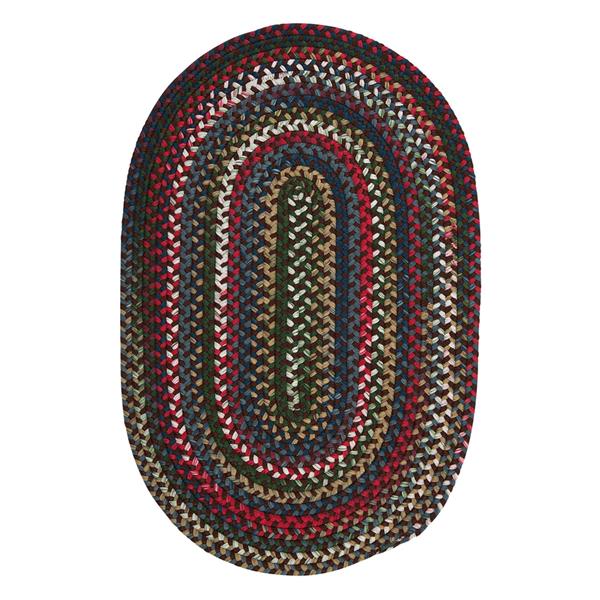 Colonial Mills Chestnut Knoll 4-ft x 6-ft Handcrafted Saddle Brown Oval Indoor Area Rug