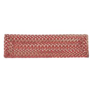 Colonial Mills Gloucester 8-in x 28-in Rhubarb Rectangular Stair Tread Mat - 13/pack