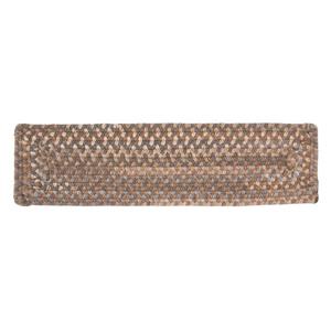 Colonial Mills Gloucester 8-in x 28-in Cashew Rectangular Stair Tread Mat - 13/pack