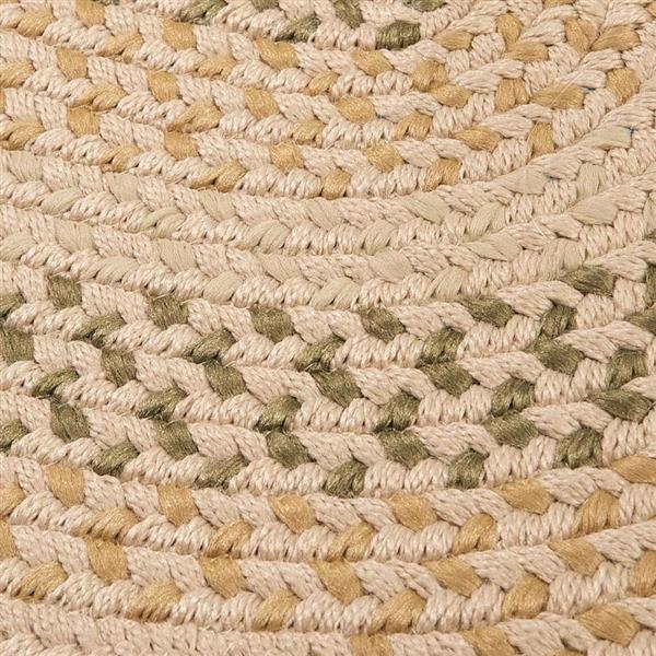 Colonial Mills 7ft x 9ft Beige Oval Indoor/Outdoor Area