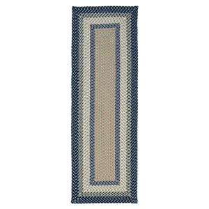 Colonial Mills Mentrgo 2-ft x 10-ft Blue Burst Indoor/Outdoor Handcrafted Runner