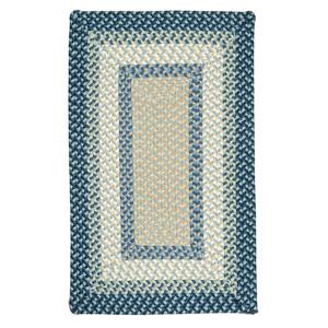 Colonial Mills Montego 7-ft x 9-ft Blue Burst Indoor/Outdoor Handcrafted Area Rug