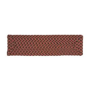 Colonial Mills Tiburon 8-in x 28-in Rusted Rose Rectanglular Stair Tread Mat - 13/pack