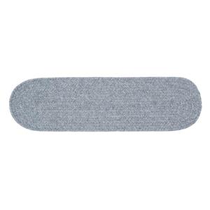 Colonial Mills Bristol 8-in x 28-in Gray Oval Stair Tread Mat - 13/pack