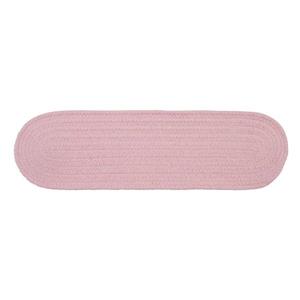 Colonial Mills Bristol 8-in x 28-in Blush Pink Oval Stair Tread Mat - 13/pack
