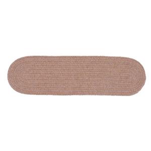 Colonial Mills Bristol 8-in x 28-in Mocha Oval Stair Tread Mat - 13/pack