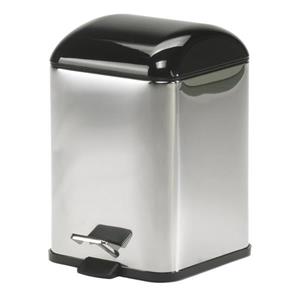 WS Bath Collections Complements II 12 Liter Stainless Steel Indoor Trash Can with Lid