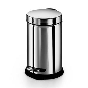 WS Bath Collections Otel 3 Liter Stainless Steel Indoor Trash Can with Lid
