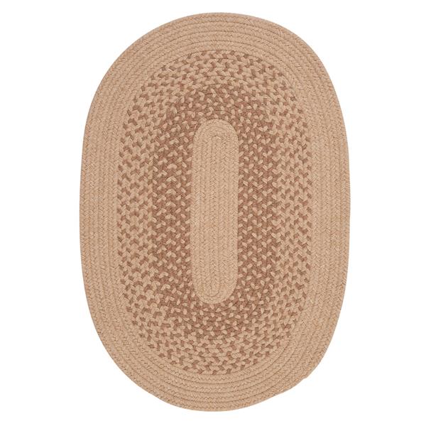 Colonial Mills Jackson 2-ft x 6-ft Oval Oatmeal Indoor Area Rug