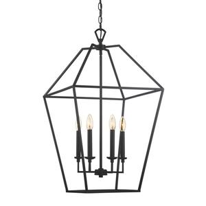 Quoizel Aviary 20-in Western Bronze Traditional Cage Style Pendant Lighting