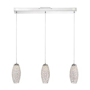 Quoizel Platinum Collection Infinity 31-in Polished Chrome Glamorous 3-Light LED Pendant Lighting