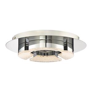 Quoizel Platinum 11.75-in W Polished Chrome LED Flush Mount Light