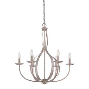Quoizel Serenity Imperial Silver 27.5-in 5-Light Modern Contemporary Candle Chandelier