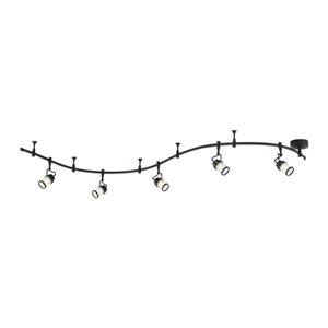 Quoizel Theater 5-Light 108-in Western Bronze Dimmable LED Track Bar Fixed Track Light Kit