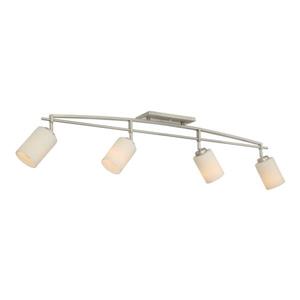 Quoizel Pacifica 44-in Anitqur Nickel 4-Light Dimmable Track Bar Fixed Track Light Kit