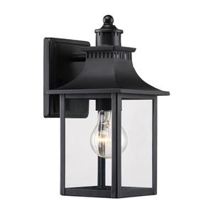 Quoizel Chancellor 11.25-in Mystic Black Medium Base Outdoor Wall Light