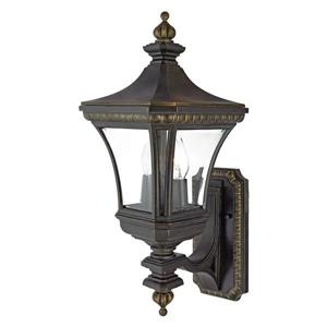 Quoizel Devon 21-in Imperial Bronze Candelabra Base 2-Light Upright Outdoor Wall Sconce