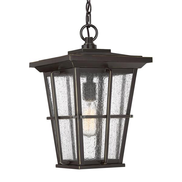 Quoizel Rockport Palladian Bronze Traditional Seeded Glass Lantern Quoizel Rockport Palladian Bronze Traditional Seeded Glass Lantern Pendant