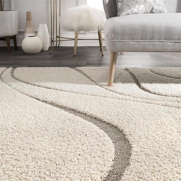 nuLOOM 5-ft x 7-ft Cream Handcrafted Area Rug