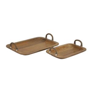 Imax Worldwide Tabari 19.5-in x 14-in Roasted Honey Serving Tray