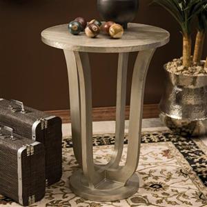 IMAX Worldwide Jensen 30-in Aluminum Metal Modern End Table