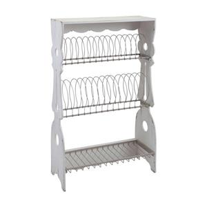 IMAX Worldwide Ella Elaine 9.25-in W x 22-in L x 37.5-in Plate Rack