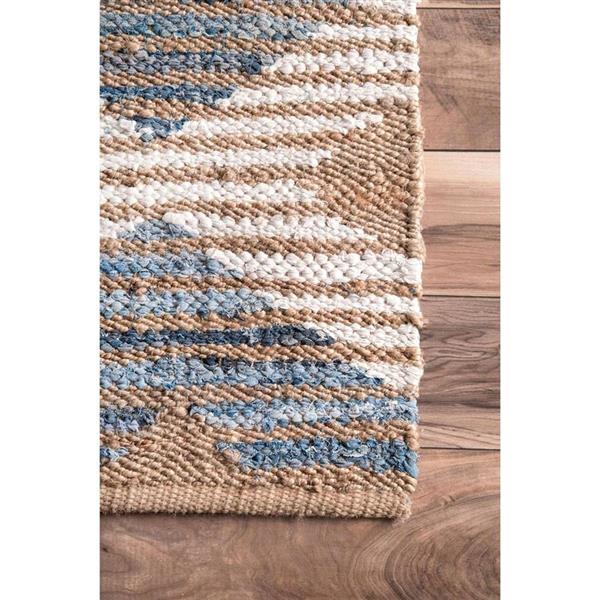 nuLOOM Marla 7-ft x 10-ft Rectangular Denim Indoor Area Rug