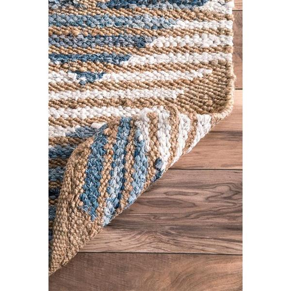 nuLOOM Marla 7-ft x 10-ft Rectangular Denim Indoor Area Rug