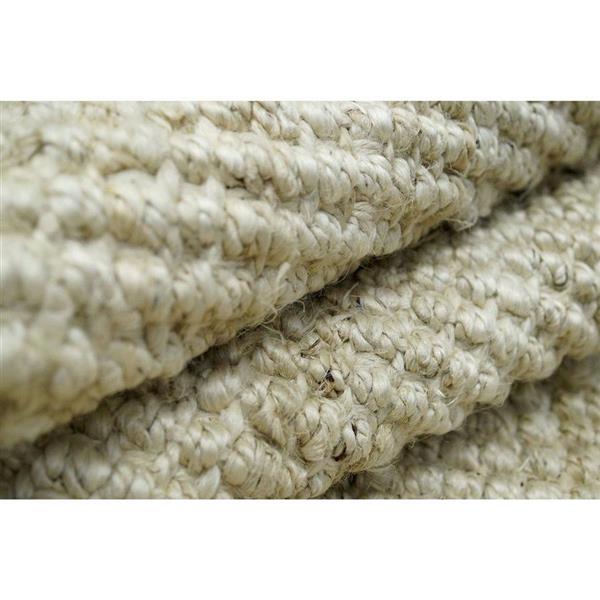 nuLOOM Natura 6-ft x 9-ft Rectangular Bleached Indoor Area Rug
