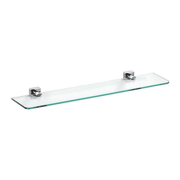 WS Bath Collections QuadroTier Polished Chrome Glass Bathroom Shelf RONA