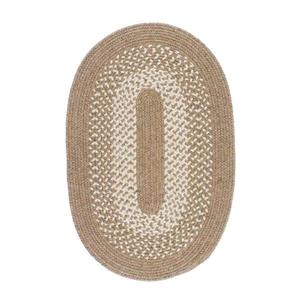 Colonial Mills Jackson 3-ft x 5-ft Handcrafted Taupe Indoor Oval Area Rug