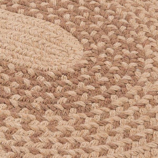 Colonial Mills Jackson 4-ft x 6-ft Oval Oatmeal Indoor Area Rug