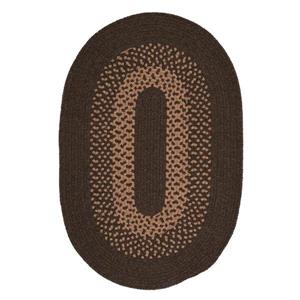 Colonial Mills Madison 3-ft x 5-ft Handcrafted Roasted Brown Indoor Oval Area Rug
