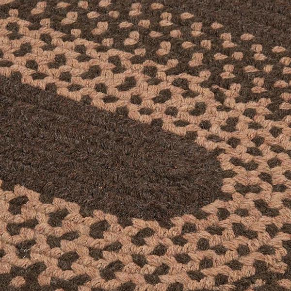 Colonial Mills Madison 4-ft Handcrafted Roasted Brown Indoor Round Area Rug