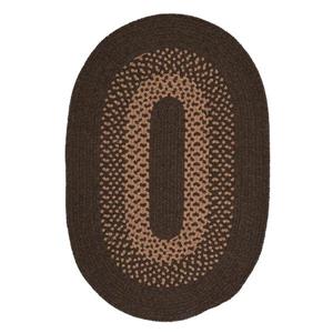 Colonial Mills Madison 7-ft x 9-ft Handcrafted Roasted Brown Indoor Oval Area Rug