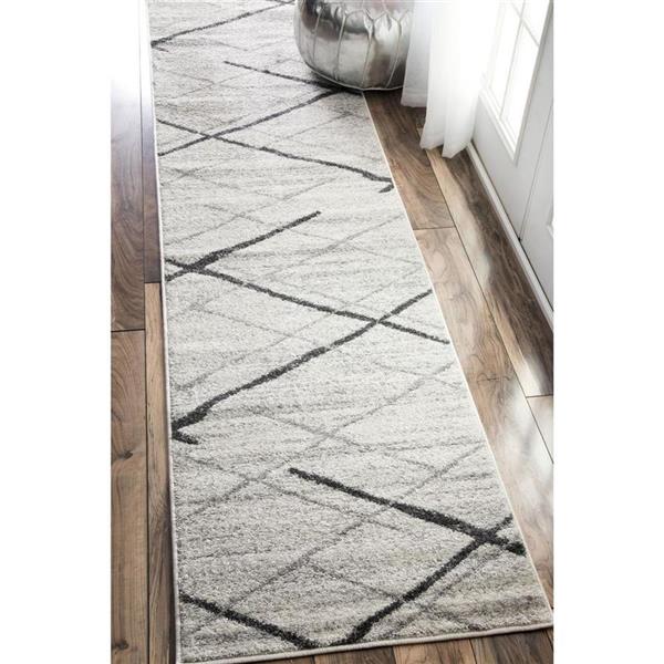 nuLOOM Thigpen 8ft x 10ft Gray Rectangular Indoor Area Rug BDSM04A