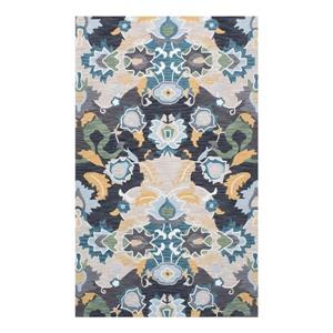 nuLOOM Felicity 4-ft x 6-ft Navy Rectangular Indoor Handcrafted Area Rug