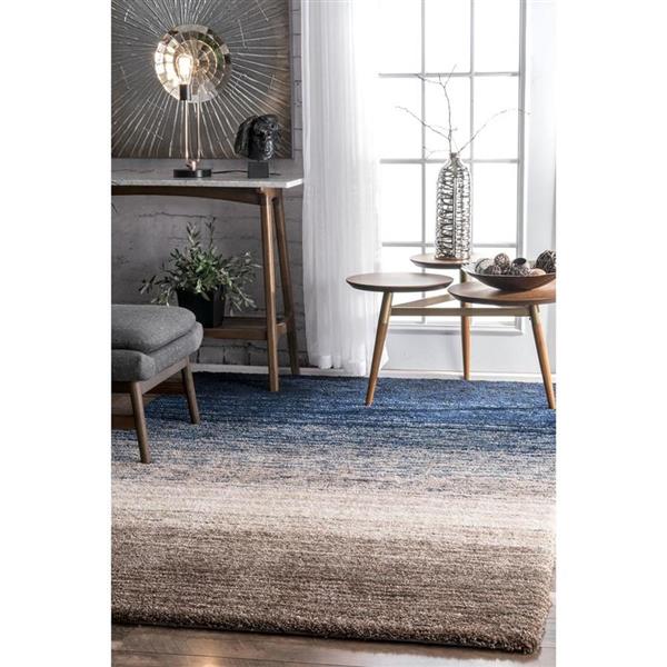 nuLOOM Classie 5-ft x 8-ft Blue Handcrafted Area Rug