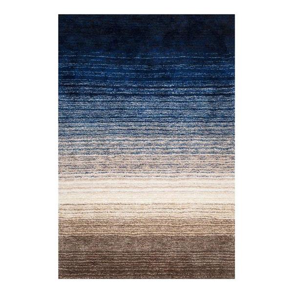 nuLOOM Classie 5-ft x 8-ft Blue Handcrafted Area Rug