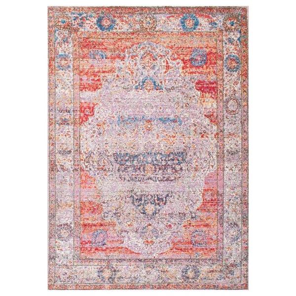 Elmer Library Rug nuLOOM Elmer 5-ft x 8-ft Pink Rectangular Indoor Area Rug KKAS19A-53077 ...