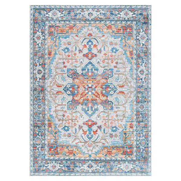 nuLOOM Caterina 5-ft x 8-ft Blue Handcrafted Area Rug