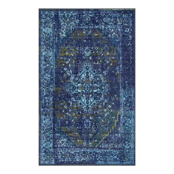 nuLOOM Reiko 5-ft x 8-ft Rectangular Blue Indoor Area Rug