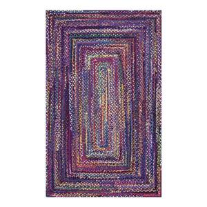 nuLOOM Tammara 5-ft x 8-ft Blue Rectangular Indoor Handcrafted Area Rug