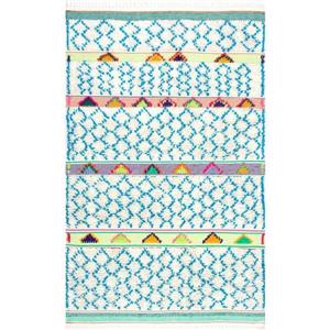 nuLOOM Yelena 3-ft x 8-ft Rectangular Blue Indoor Kids Area Rug Runner