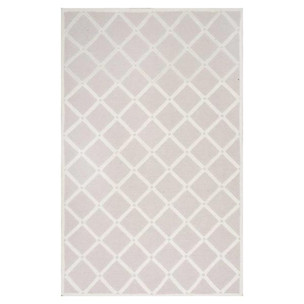 nuLOOM Takako 8-ft x 10-ft Gray Rectangular Indoor Handcrafted Kids Area Rug