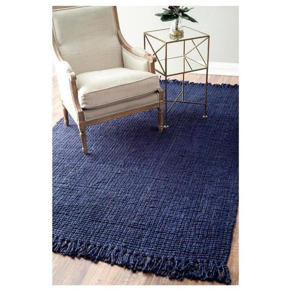 nuLOOM Natura 5ft x 8ft Rectangular Navy Blue Indoor Area Rug NCCL01D