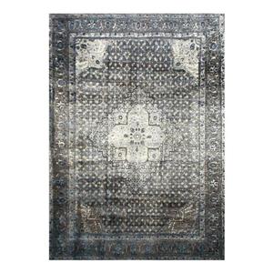 nuLOOM Vintage Kellum 6-ft x 9-ft Rectangular Blue Indoor Area Rug