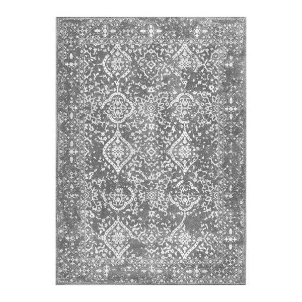nuLOOM Vintage Odell 5-ft x 8-ft Rectangular Gray Indoor Area Rug