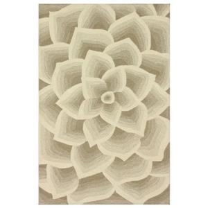 nuLOOM Modella 8-ft x 10-ft Rectangular Cream Indoor Floral Area Rug