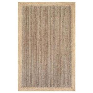 nuLOOM Eleonora 6-ft x 9-ft Gray Rectangular Indoor Handcrafted Area Rug